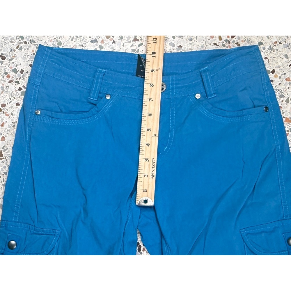 Kuhl Vintage Patina Dye Women's Straight Leg Cargo Blue Pants Size 6 Reg - Picture 7 of 11